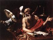 Simon Vouet St Jerome and the Angel oil painting artist